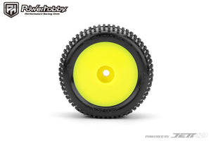 Powerhobby Desirer Front/Rear Mini-T Mounted Tires 8mm Yellow Soft