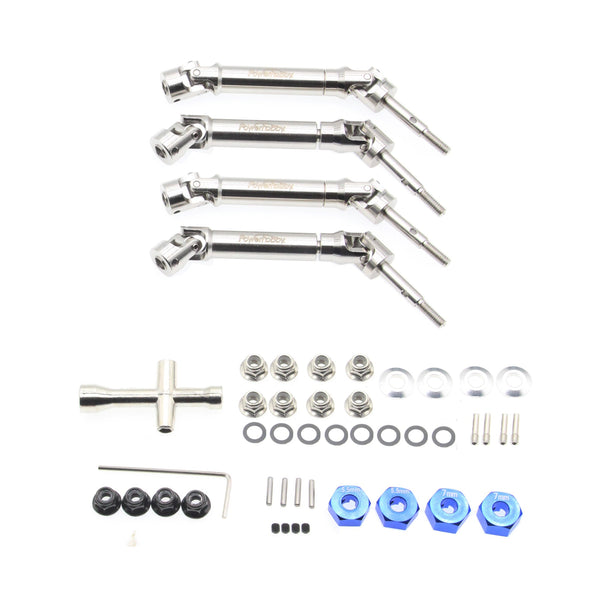 Powerhobby Hardened Steel Front / Rear Drive Shafts FITS Traxxas Slash Stampede Rustler