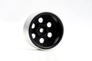 Powerhobby B5 Aluminum 1.9 Beadlock Wheels Super Positive Offset Black (4) Rock Crawler