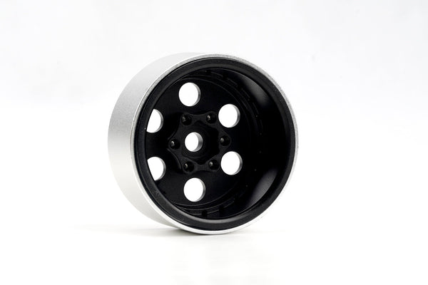 Powerhobby B5 Aluminum 1.9 Beadlock Wheels Super Positive Offset Black (4) Rock Crawler