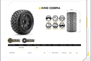 Powerhobby King Cobra 1/5 Belted Tires (2) FOR Traxxas X-Maxx Arrma Losi DBXL-E