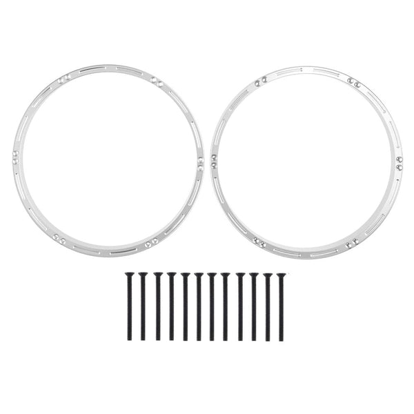 Powerhobby 7075 Aluminum Front Wheel Reinforcement Rings Silver Losi Promoto MX