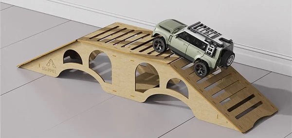 High Density RC Crawler Wood Trail Small Hill Bridge (B Style) 1/24 1/18