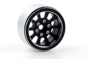 Powerhobby B7 Aluminum 1.9 Beadlock Wheels 9mm Hubs Black (4) 1/10 Rock Crawler