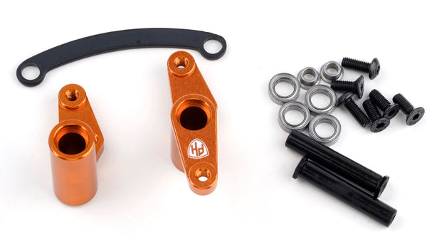 Powerhobby Aluminum Ball Bearing Steering Bellcrank Set Orange HPI RS4 Sport 3
