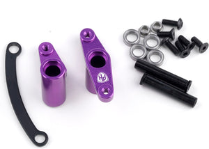 Powerhobby Aluminum Ball Bearing Steering Bellcrank Set Purple HPI RS4 Sport 3