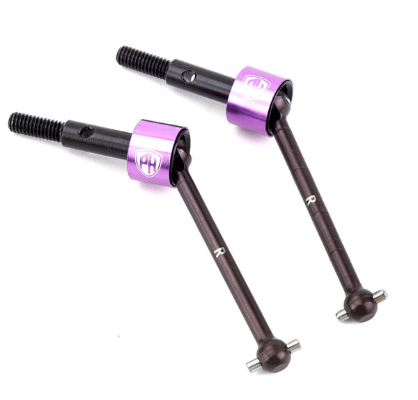 Powerhobby Steel Rear Drive Shafts CVD Purple HPI RS4 Sport3