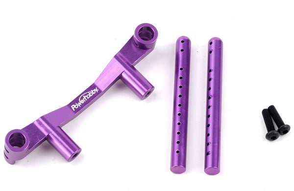 Powerhobby Aluminum Rear Body Post Mount Purple HPI RS4 Sport3