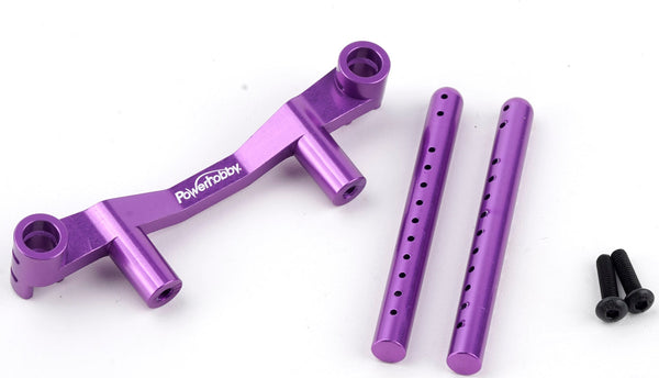 Powerhobby Aluminum Rear Body Post Mount Purple HPI RS4 Sport3