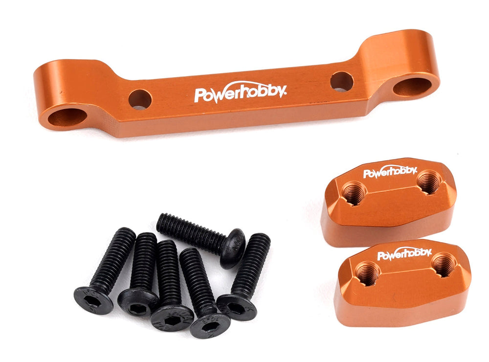 Powerhobby Aluminum Rear Pivot Block Orange HPI RS4 Sport3