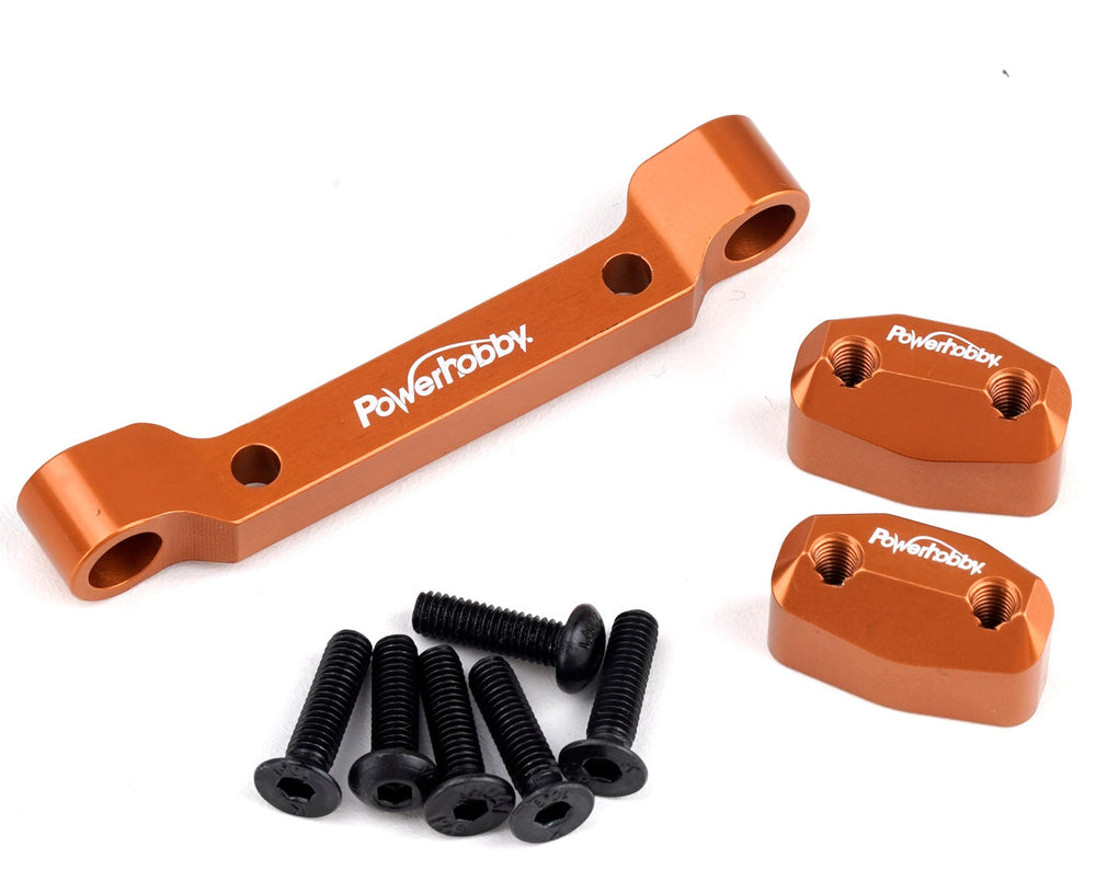 Powerhobby Aluminum Front Pivot Block Orange HPI RS4 Sport3