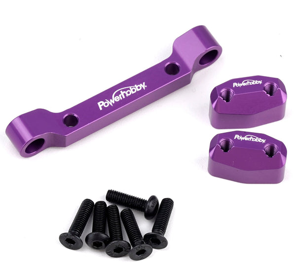 Powerhobby Aluminum Front Pivot Block Purple HPI RS4 Sport3