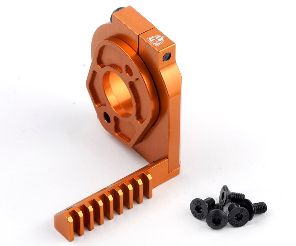 Powerhobby Aluminum Motor Heat Sink Mount Orange HPI RS4 Sport3