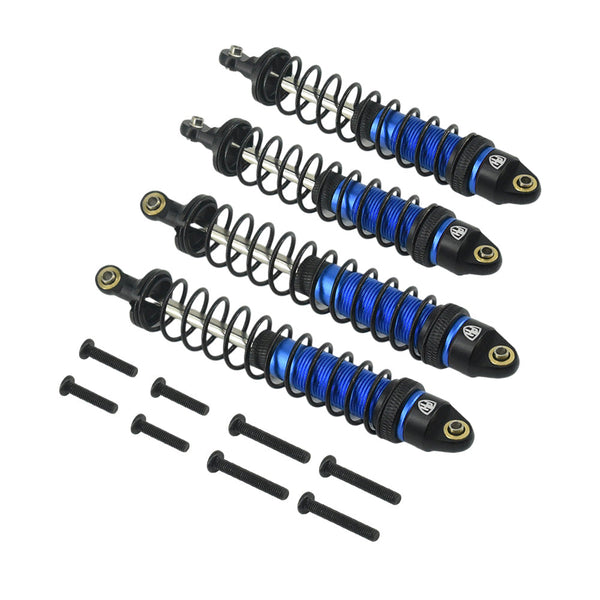 Powerhobby Aluminum Shocks (4) Arrma 3s Seton / Big Rock / Granite / Typhon Blue