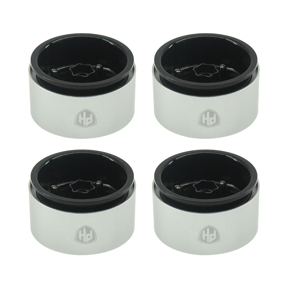 Powerhobby Aluminum 2.2" Beadlock Wheels Black (4) 1/10 Rock Crawler