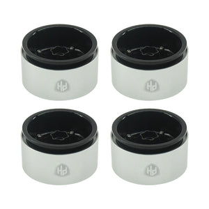 Powerhobby Aluminum 2.2" Beadlock Wheels Black (4) 1/10 Rock Crawler