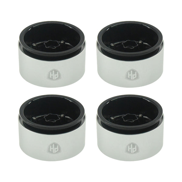 Powerhobby Aluminum 2.2" Beadlock Wheels Black (4) 1/10 Rock Crawler