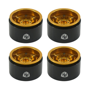 Powerhobby Aluminum 2.2" Beadlock Wheels Gold (4) 1/10 Rock Crawler