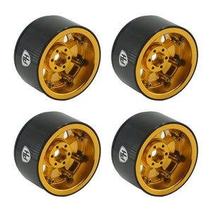 Powerhobby Aluminum 2.2" Beadlock Wheels Gold (4) 1/10 Rock Crawler