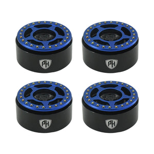 Powerhobby Aluminum 2.2" Beadlock Wheels Blue (4) 1/10 Rock Crawler