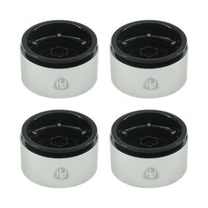 Powerhobby Aluminum 2.2" Beadlock Wheels Black Star (4) 1/10 Rock Crawler