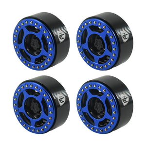 Powerhobby Aluminum 2.2" Beadlock Wheels Blue (4) 1/10 Rock Crawler