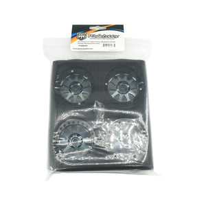 Powerhobby Aluminum 2.2" Beadlock Wheels Grey (4) 1/10 Rock Crawler