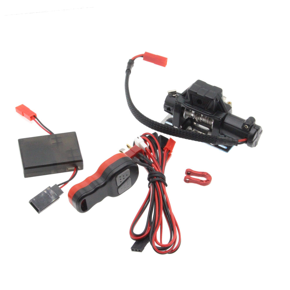 Electric Winch & Remote Controller FOR 1:10 RC TRX4 Axial SCX10 II Redcat