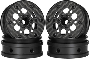 Powerhobby 2.2" Carbon Fiber Lightweight Beadlock Wheels 1/10 Rock Crawler D