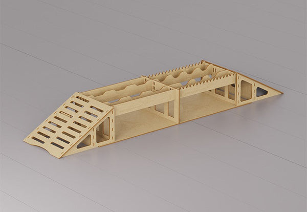 High Density RC Crawler Wood Trail Small Hill Bridge (H Style)