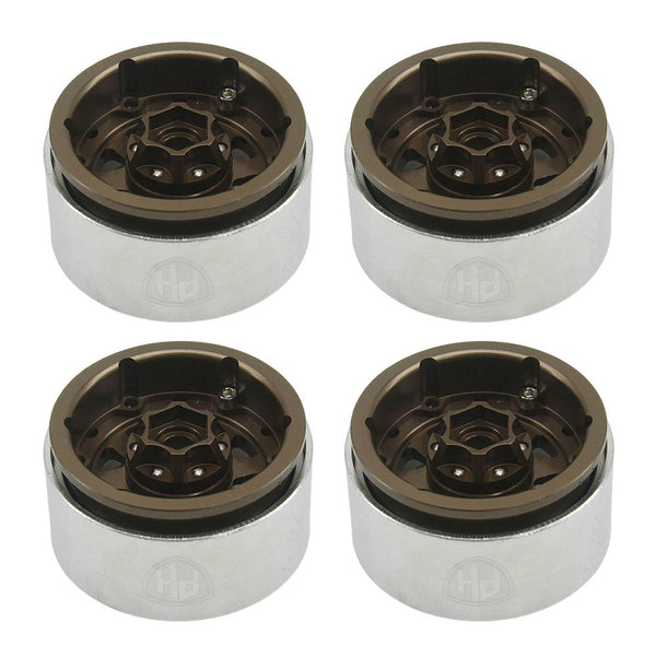 Powerhobby 1.9" 10MM Offset Aluminum Wheels Copper (4) 1/10 Crawler
