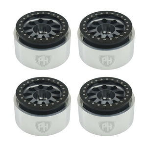Powerhobby Axial SCX6 2.9” Aluminum Bead lock Wheels Rims (4) Grey