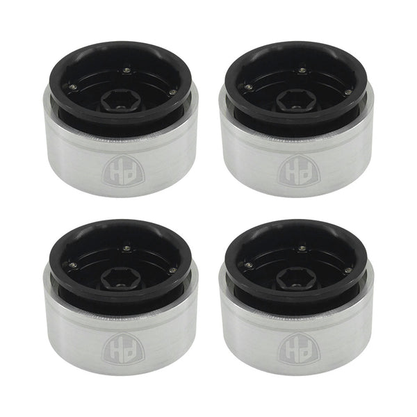 Powerhobby Axial SCX6 2.9” Aluminum Bead lock Wheels Rims (4) Black Star
