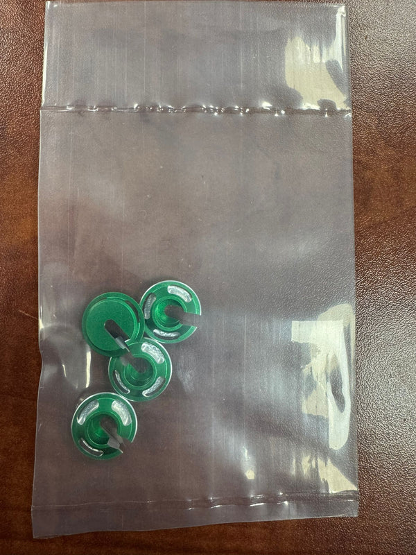 Powerhobby Aluminum Shock Spring Retainers Green (4) MST 2.5