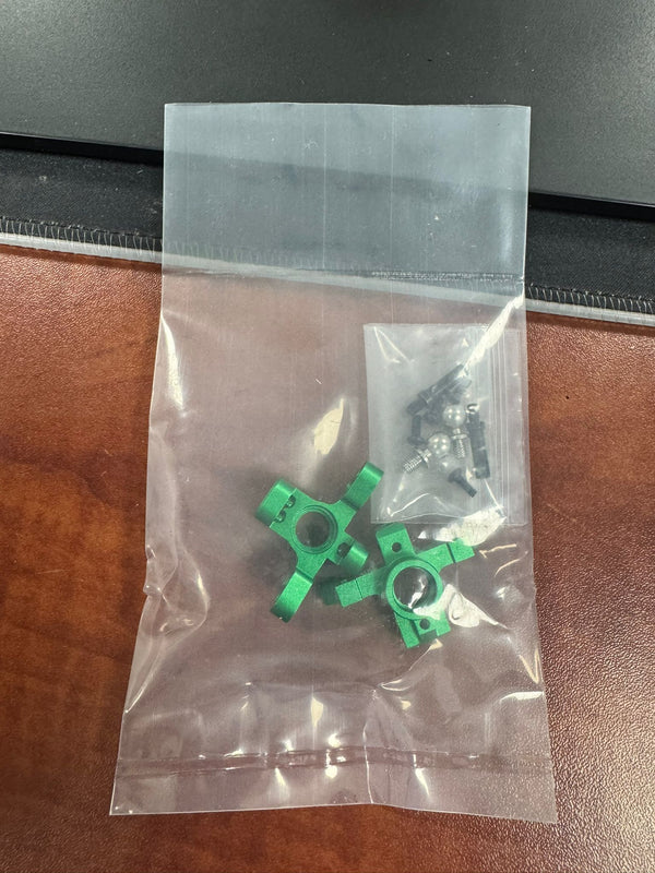 Powerhobby Aluminum Front Wheel Hub Uprights Green MST RMX 2.5