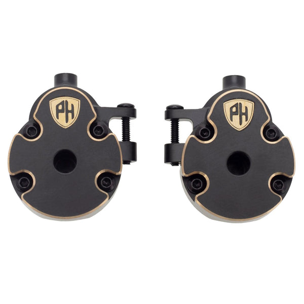 Powerhobby Brass Front Axle Portal Knuckle + Gear Cover Redcat Ascent-18 — Ascent-18 Parts