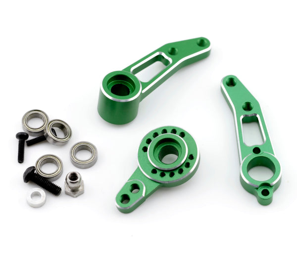 Powerhobby Aluminum Steering Arm Set Green MST RMX 2.5