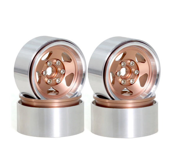 2.2" Aluminum Wheels Gold (4) 1/10 Rock Crawler