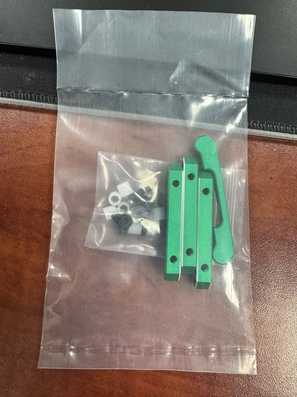 Powerhobby Aluminum Suspension Mount Set (+1.0/-2.0) Green MST RMX 2.5