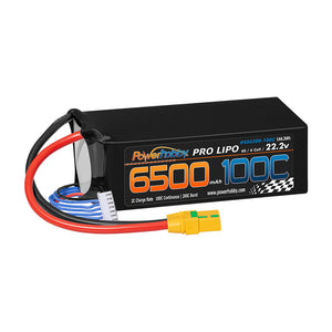 Powerhobby 6S 22.2V 6500mah 100c Lipo Battery w XT90 Plug