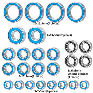 Powerhobby 26pc Sealed Bearing Kit Associated DR10