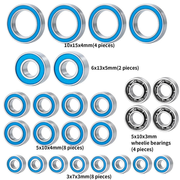 Powerhobby 26pc Sealed Bearing Kit Associated DR10