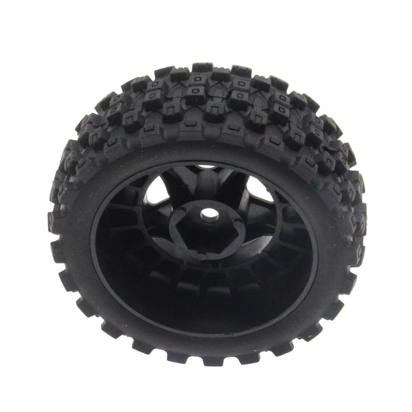 Mounted Tires / Wheels (4) Arrma Typhon Grom Black