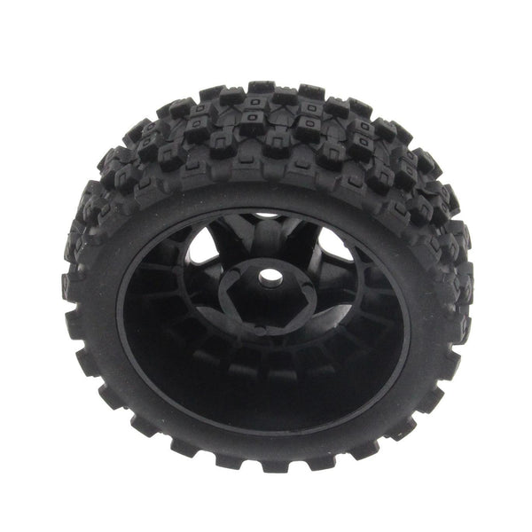 PowerHobby Mounted Tires / Wheels (4) Arrma Typhon Grom Black