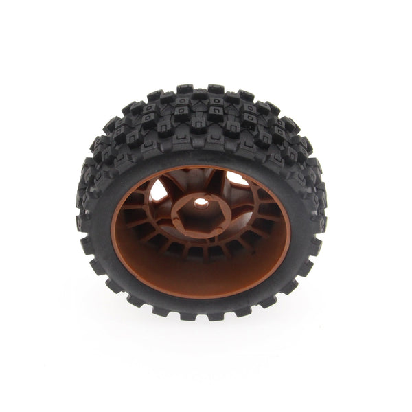 Mounted Tires / Wheels (4) Arrma Typhon Grom Brown
