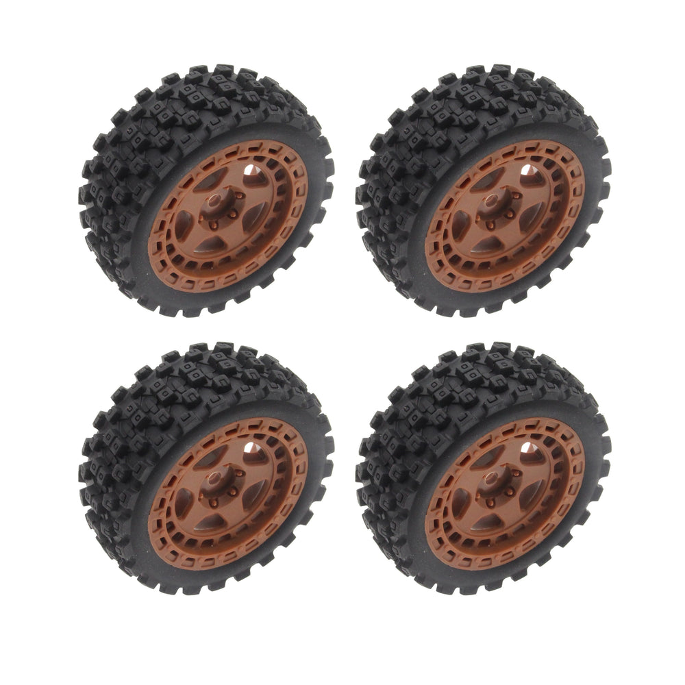 Mounted Tires / Wheels (4) Arrma Typhon Grom Brown