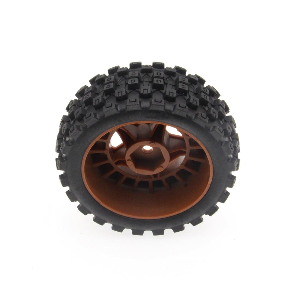 PowerHobby Mounted Tires / Wheels (4) Arrma Typhon Grom Brown