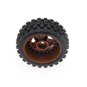 PowerHobby Mounted Tires / Wheels (4) Arrma Typhon Grom Brown