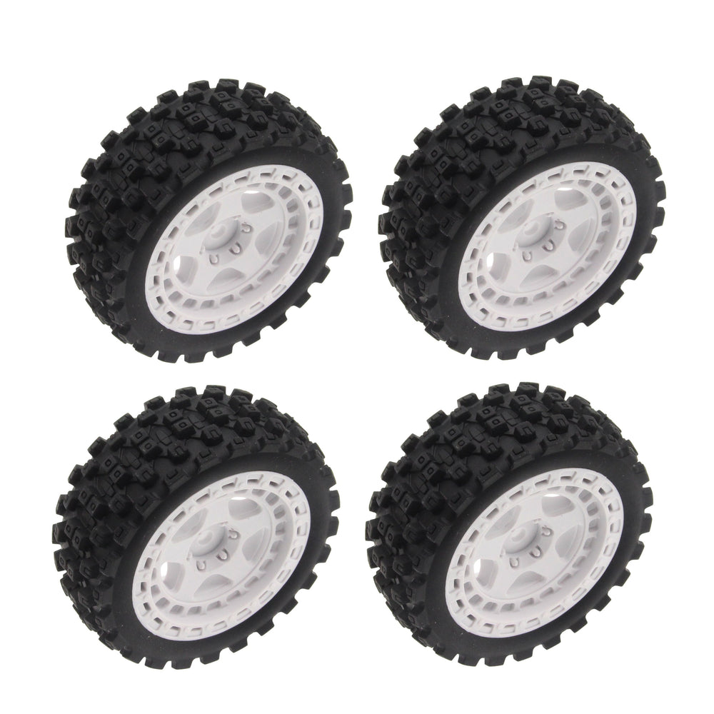 Mounte Tires / Wheels (4) Arrma Typhon Grom White