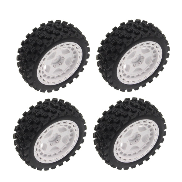 Mounte Tires / Wheels (4) Arrma Typhon Grom White